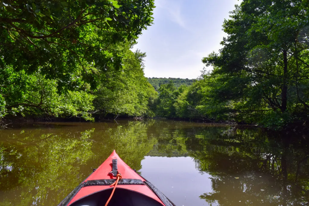 Canoeing on the Vire river near Saint-Lô